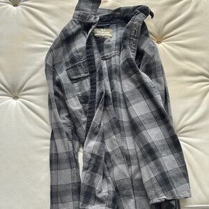 Levi's Black and Gray Checkered Shirt